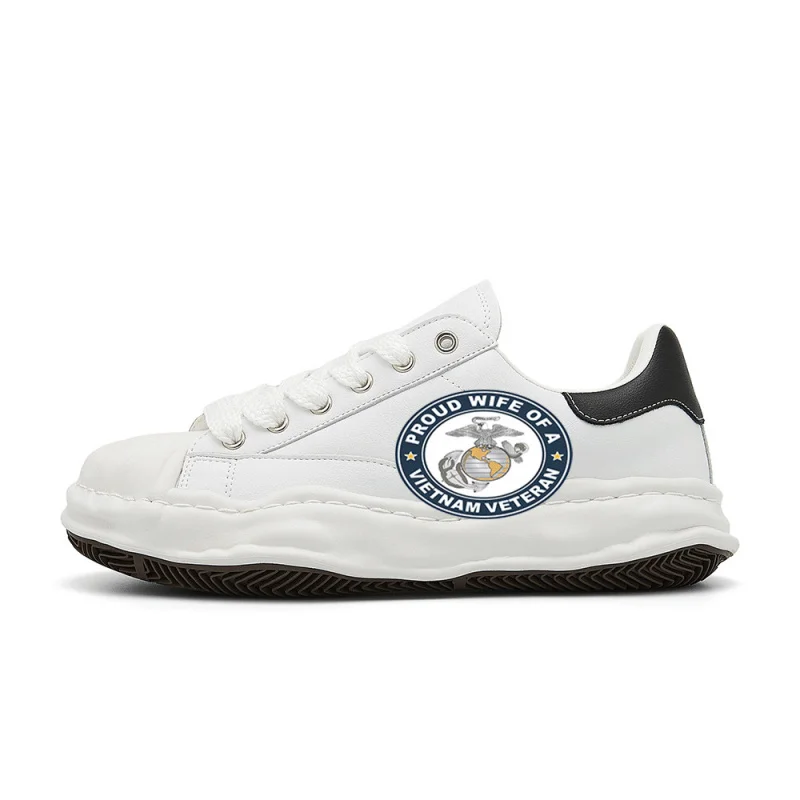US Marine Corps Proud Wife of a Vietnam Veteran retro fashion street sneakers, designed to be retro, stylish, comfortable, and v
US Marine Corps Proud Wife of a Vietnam Veteran retro fashion street sneakers, designed to be retro, stylish, comfortable, and v