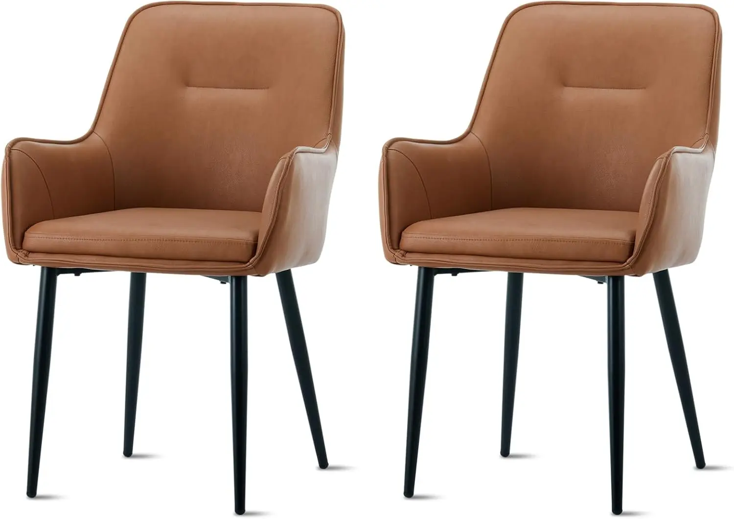 Faux Leather Dining Chairs Set Of 2, Upholstered Armchair With Cushioned A And Seat, Accent Chair With Metal Legs For Kitchen
Faux Leather Dining Chairs Set Of 2, Upholstered Armchair With Cushioned A And Seat, Accent Chair With Metal Legs For Kitchen