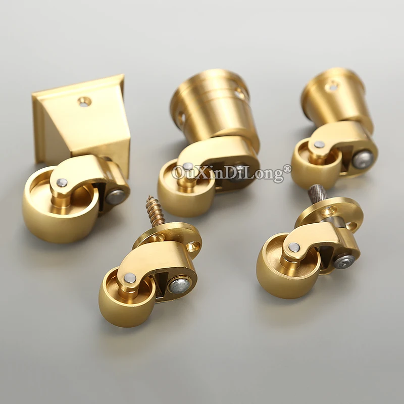 Durable 4PCS Brass Universal Furniture Casters Table Chair Sofa Couch Wear-resistant Silent Wheels Rollers 360° Swivel Castors
Durable 4PCS Brass Universal Furniture Casters Table Chair Sofa Couch Wear-resistant Silent Wheels Rollers 360° Swivel Castors