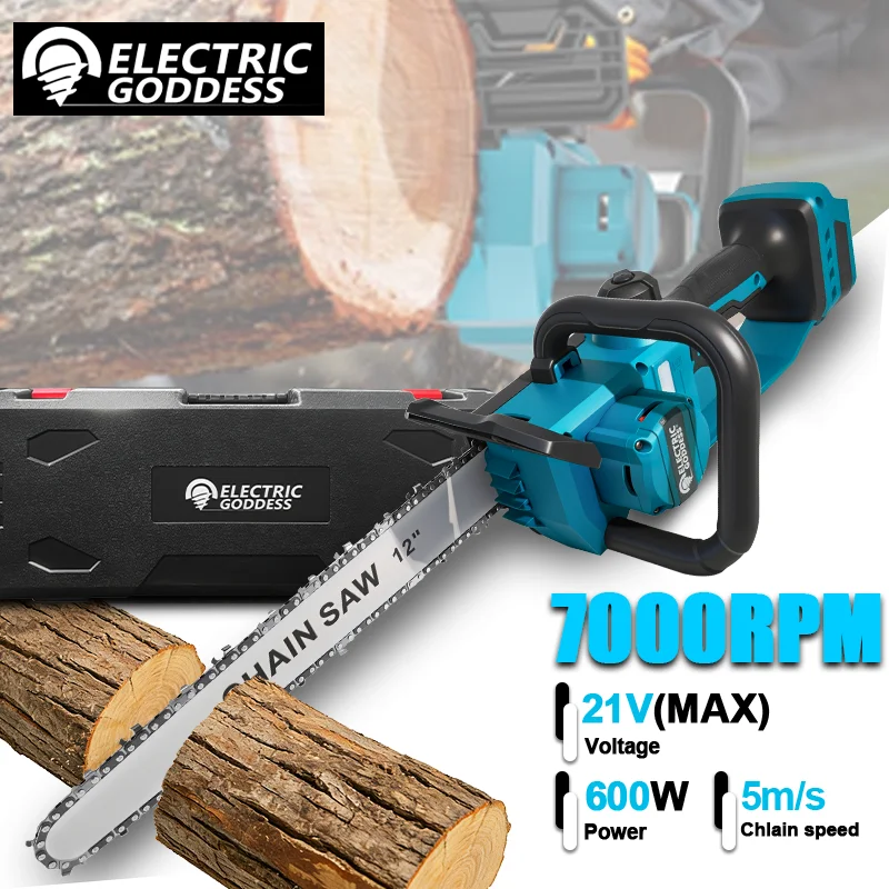 Electric Goddess Electric Saw Cordless Electric Chainsaw Garden Cutting Loppers Wood Cutting Tool For makita 21V battery Pin
Electric Goddess Electric Saw Cordless Electric Chainsaw Garden Cutting Loppers Wood Cutting Tool For makita 21V battery Pin
