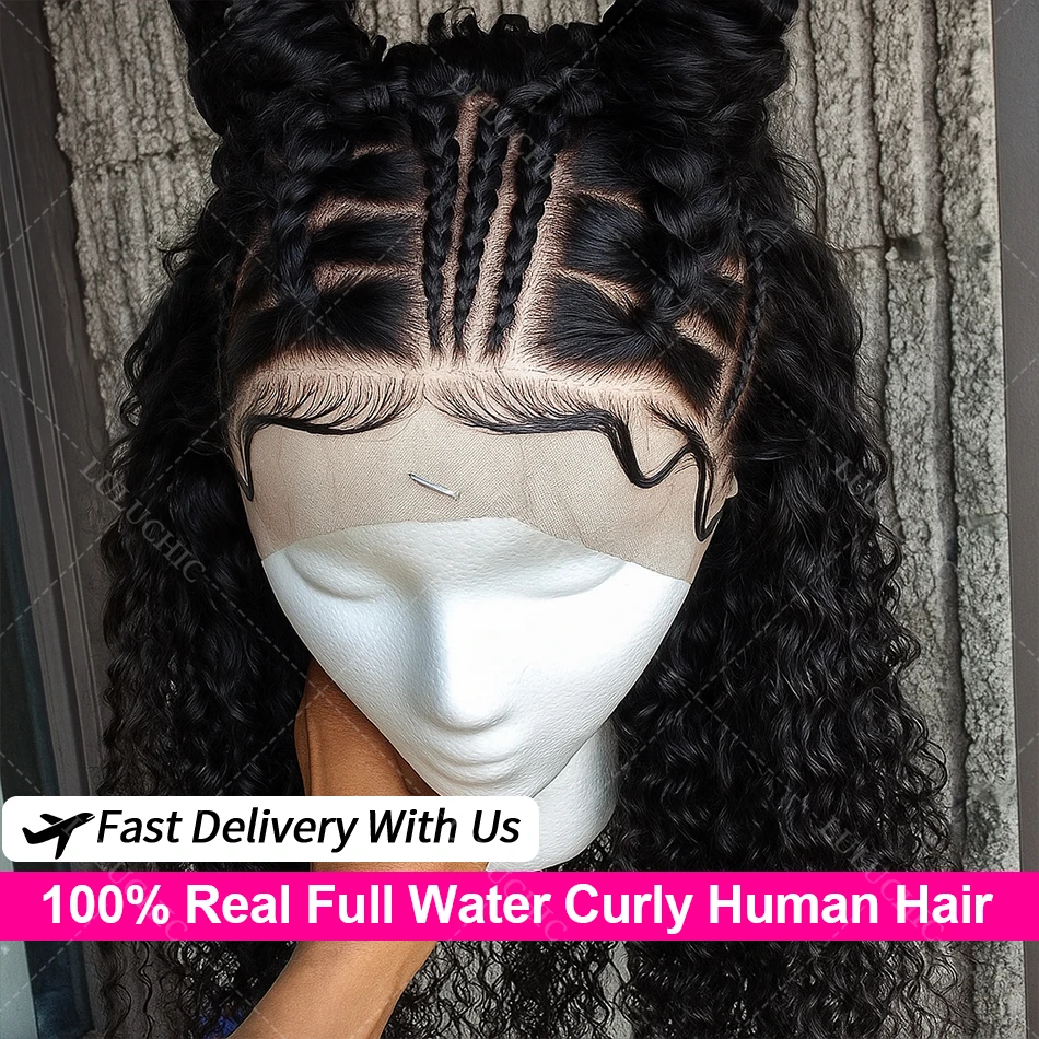 Deep Wave Human Hair Real Full Lace Frontal Wig 200% Human Hair Wigs Preplucked Water Wave Invisible Strap 360 HD Full Front Wig
Deep Wave Human Hair Real Full Lace Frontal Wig 200% Human Hair Wigs Preplucked Water Wave Invisible Strap 360 HD Full Front Wig