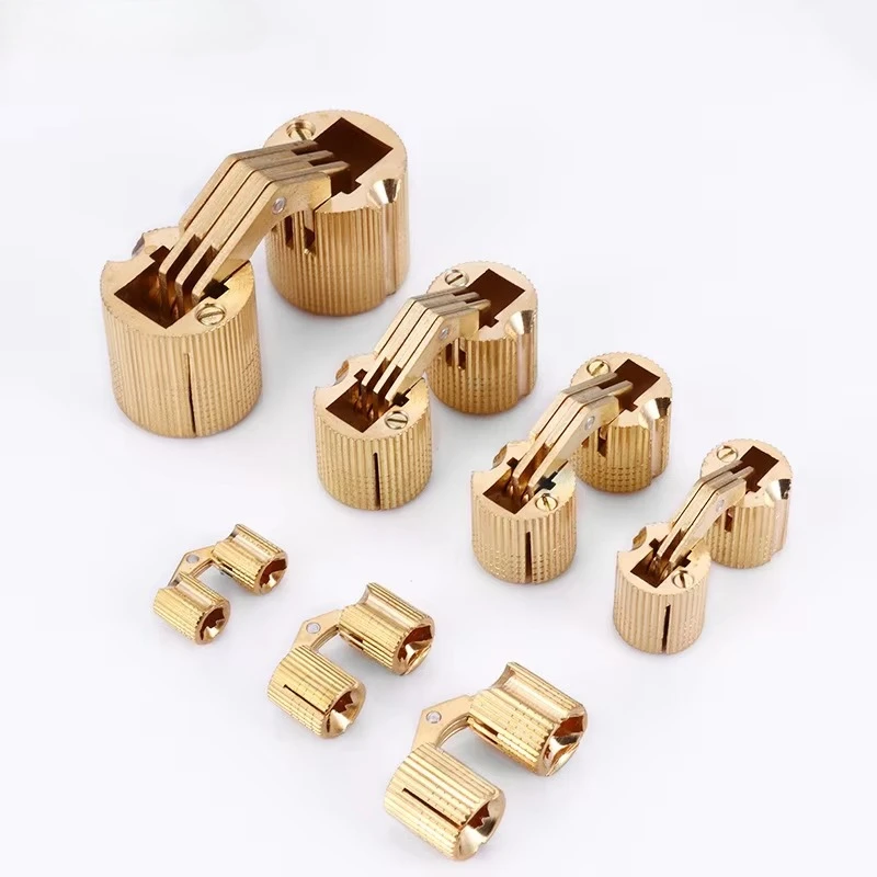 24mm Brass Cylindrical Hinge Furniture Hardware Accessories Cabinet Door Jewellery Box 8mm Concealed MIni Hinges
24mm Brass Cylindrical Hinge Furniture Hardware Accessories Cabinet Door Jewellery Box 8mm Concealed MIni Hinges