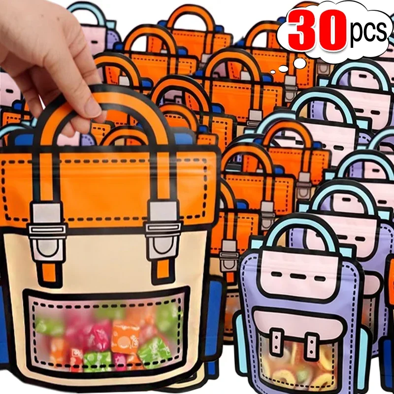 Cartoon Sealing Bags Schoolbag Shape Candy Snack Biscuit Pouch Handbag Children's Day Kids Birthday Gift Packaging Self-lock Bag
Cartoon Sealing Bags Schoolbag Shape Candy Snack Biscuit Pouch Handbag Children's Day Kids Birthday Gift Packaging Self-lock Bag