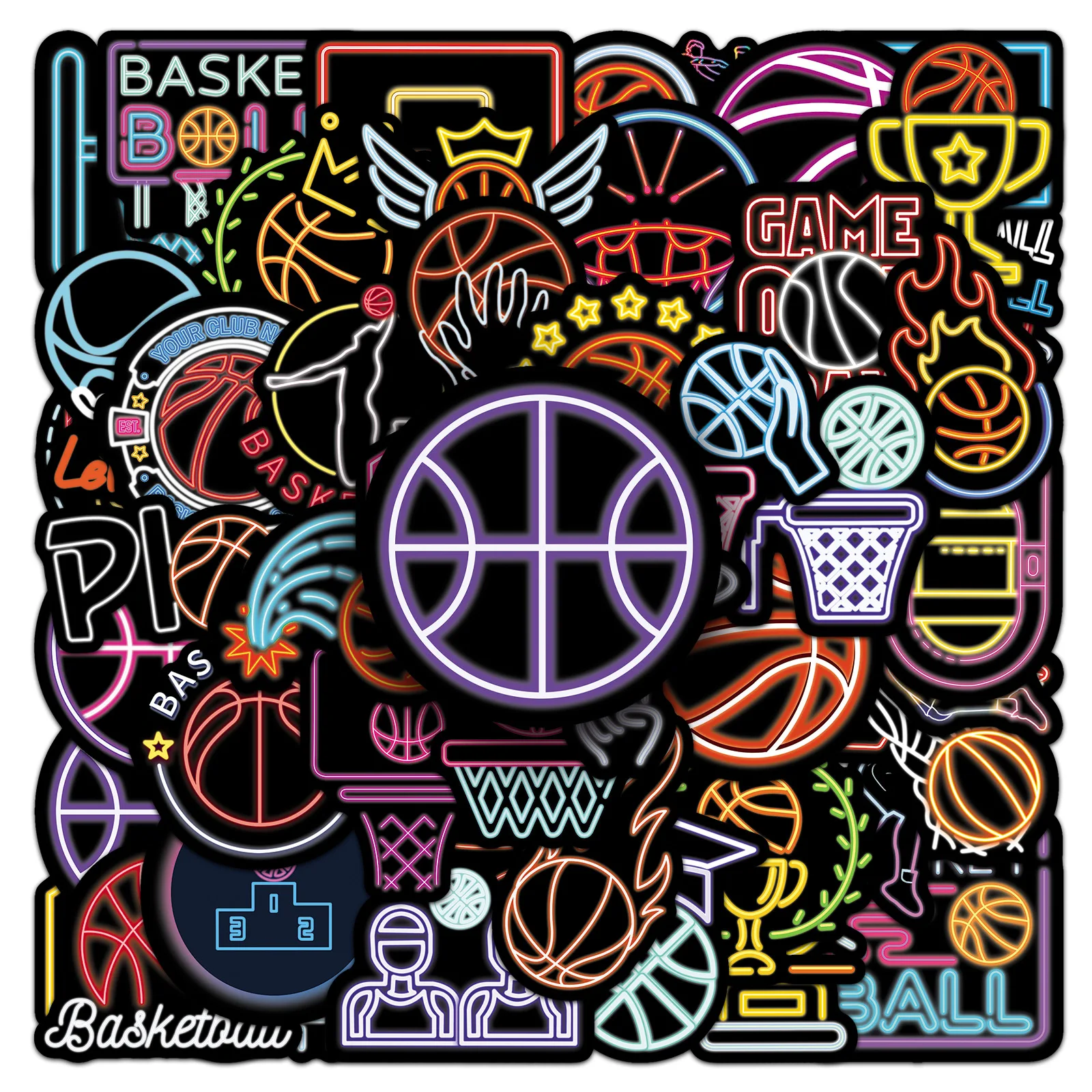 10/50PCS Neon Style Cartoon Stickers Basketball Graffiti Funny Sports Contest Sticker Luggage Laptop Guitar Car Bike Decals Toy
10/50PCS Neon Style Cartoon Stickers Basketball Graffiti Funny Sports Contest Sticker Luggage Laptop Guitar Car Bike Decals Toy