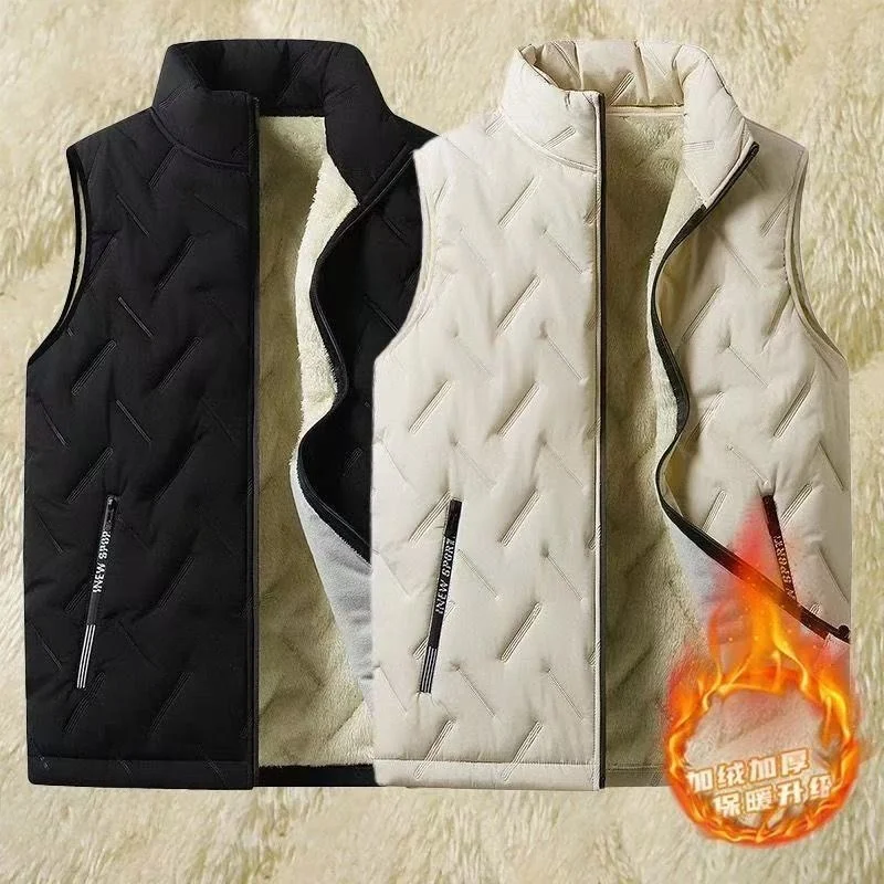 Новинка зимы: Мужской утепленный жилет из хлопка с флисовой подкладкой и высоким воротником, имитирующий овечий вельвет, для работы
Новинка зимы: Мужской утепленный жилет из хлопка с флисовой подкладкой и высоким воротником, имитирующий овечий вельвет, для работы