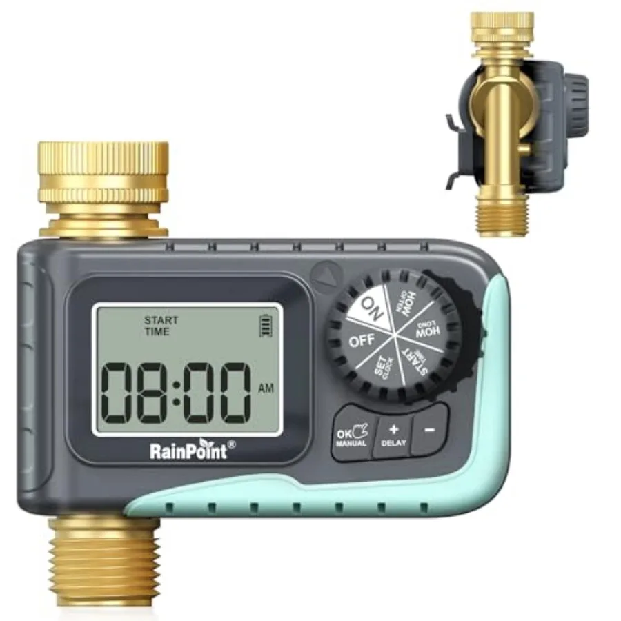 Sprinkler Timer 00% Metal Pipe Water Timer for Garden Hose Programmable Hose Controller for Watering Sprinkler Controller with
Sprinkler Timer 00% Metal Pipe Water Timer for Garden Hose Programmable Hose Controller for Watering Sprinkler Controller with