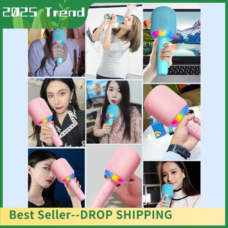 Top Deals Karaoke Microphone Speaker Portable Handheld Karaoke Microphone Noise Reduction LED Lights Wireless BT Microphone For
Top Deals Karaoke Microphone Speaker Portable Handheld Karaoke Microphone Noise Reduction LED Lights Wireless BT Microphone For