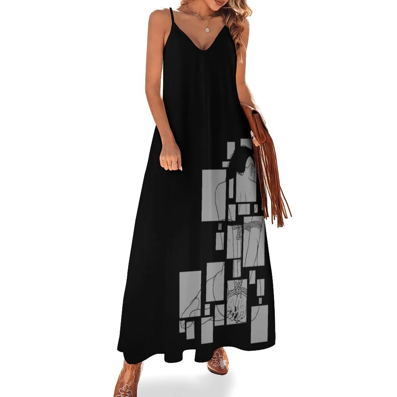 Rope and Skin - Shibari Bondage Sleeveless Long Dress loose summer dress Long dress woman
Rope and Skin - Shibari Bondage Sleeveless Long Dress loose summer dress Long dress woman