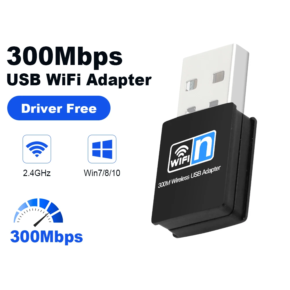300Mbps USB WIFI Adapter 2.4GHz 802.11N USB 2.0 Wireless Network Card Mini WiFi Receiver For Win7/8/10
300Mbps USB WIFI Adapter 2.4GHz 802.11N USB 2.0 Wireless Network Card Mini WiFi Receiver For Win7/8/10