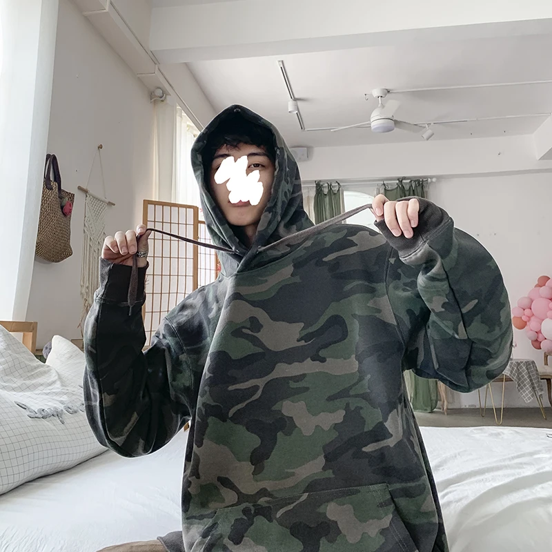 Autumn Sweatshirt Hip Hop Hoodies Classic Camouflage Sweatshirts Casual Loose Long Sleeve Pullover Men Retro Velvet Hooded D16
Autumn Sweatshirt Hip Hop Hoodies Classic Camouflage Sweatshirts Casual Loose Long Sleeve Pullover Men Retro Velvet Hooded D16