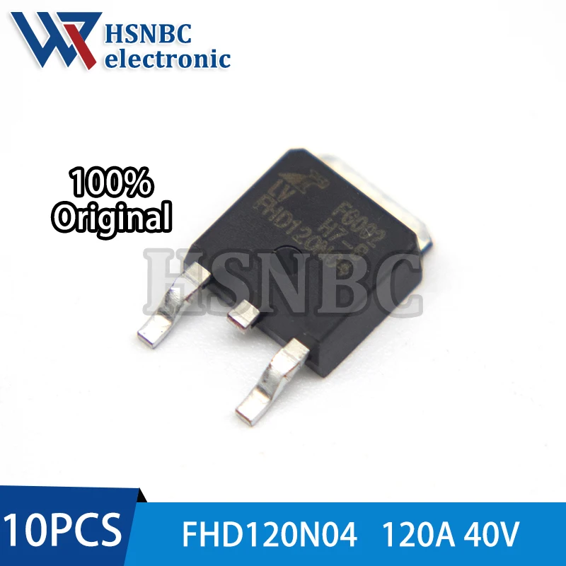 10PCS FHD120N04 120N04 FHD120N04LV TO-252 40V 120A N-channel Power MOSFET Transistor 100% New Original
10PCS FHD120N04 120N04 FHD120N04LV TO-252 40V 120A N-channel Power MOSFET Transistor 100% New Original