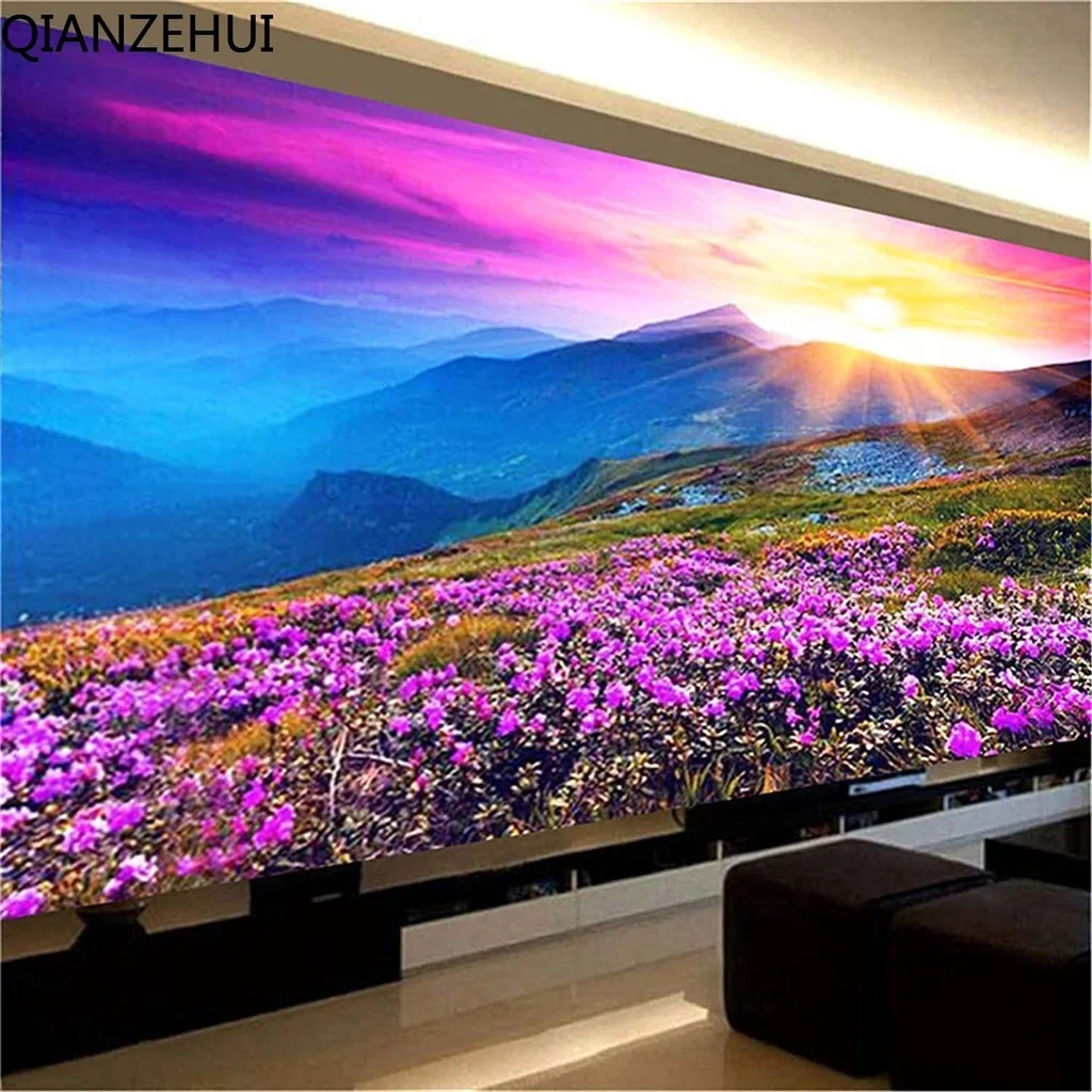 DIY full Diamond Embroidery,Round Diamond 5D Dusk Flowers Living room decoration rhinestone Diamond painting
DIY full Diamond Embroidery,Round Diamond 5D Dusk Flowers Living room decoration rhinestone Diamond painting