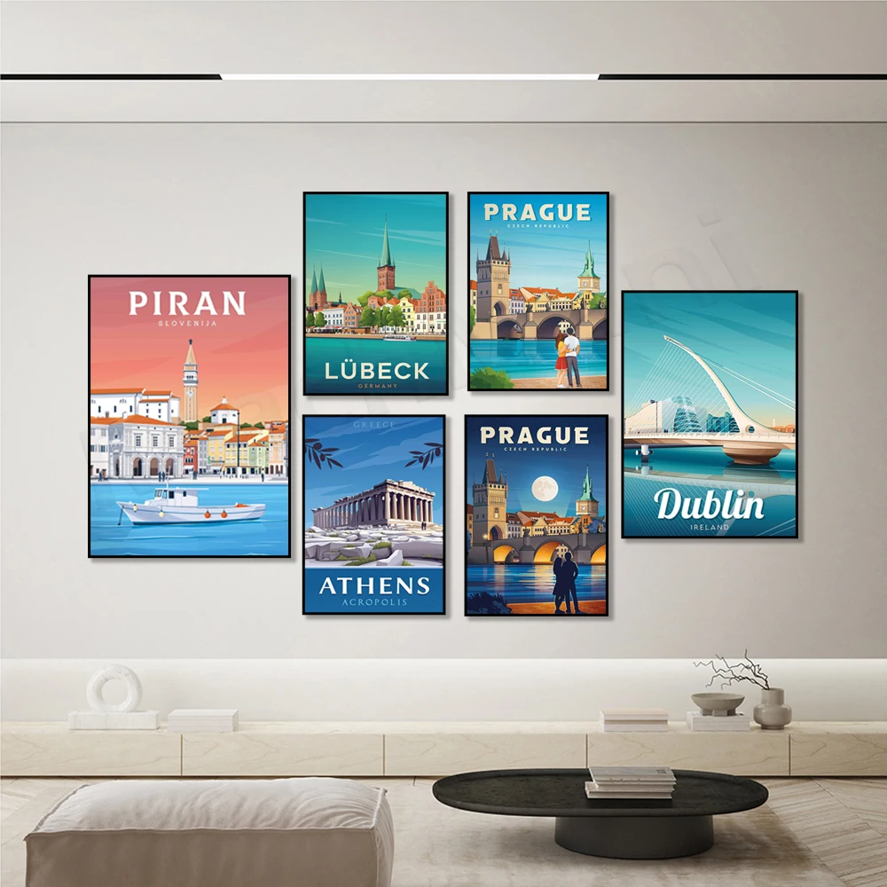 Dublin Ireland, Prague, Paris, Germany, Athens Greece, Mykonos Greece/Aegean Sea, French Riviera Mediterranean landscape poster
Dublin Ireland, Prague, Paris, Germany, Athens Greece, Mykonos Greece/Aegean Sea, French Riviera Mediterranean landscape poster