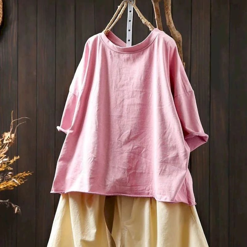 O-neck T-shirts for Women Loose 2026 Summer Aesthetic Vintage Color Blocking Tops Casual Korean Style Short Sleeve Women Clothes
O-neck T-shirts for Women Loose 2026 Summer Aesthetic Vintage Color Blocking Tops Casual Korean Style Short Sleeve Women Clothes