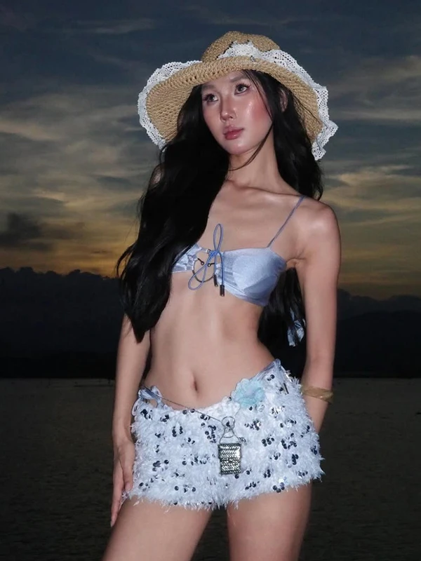 Sisjuly Beach Pure Desire Beautiful Floating Light Blue Ring Buckle Strap Shorts Set Women's Fluffy Flower Short Pants Two-Pi...
Sisjuly Beach Pure Desire Beautiful Floating Light Blue Ring Buckle Strap Shorts Set Women's Fluffy Flower Short Pants Two-Pi...