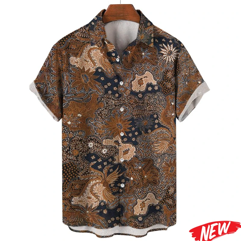 Vintage 3D Printed Floral Hawaiian Shirt Men Summer Street Holiday Harajuku Pattern Oversized Short Sleeves Women Lapel Bouse
Vintage 3D Printed Floral Hawaiian Shirt Men Summer Street Holiday Harajuku Pattern Oversized Short Sleeves Women Lapel Bouse