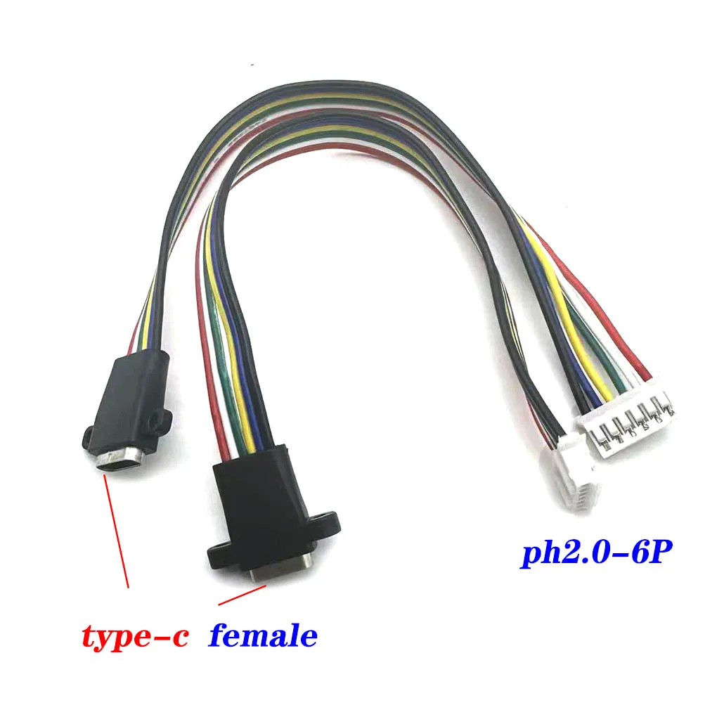 50pcs 6pin TYPE-C USB3.1 waterproof female socket, welded female socket with screw hole patch DIY adapter
50pcs 6pin TYPE-C USB3.1 waterproof female socket, welded female socket with screw hole patch DIY adapter