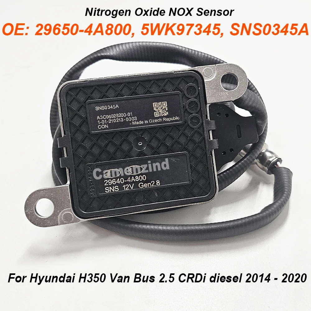 29650-4A800 296504A800 5WK97345 SNS0345A Nitrogen Oxygen Sensor 12V NEW For Hyundai H350 Van Bus 2.5 CRDi Diesel 2014-2020
29650-4A800 296504A800 5WK97345 SNS0345A Nitrogen Oxygen Sensor 12V NEW For Hyundai H350 Van Bus 2.5 CRDi Diesel 2014-2020