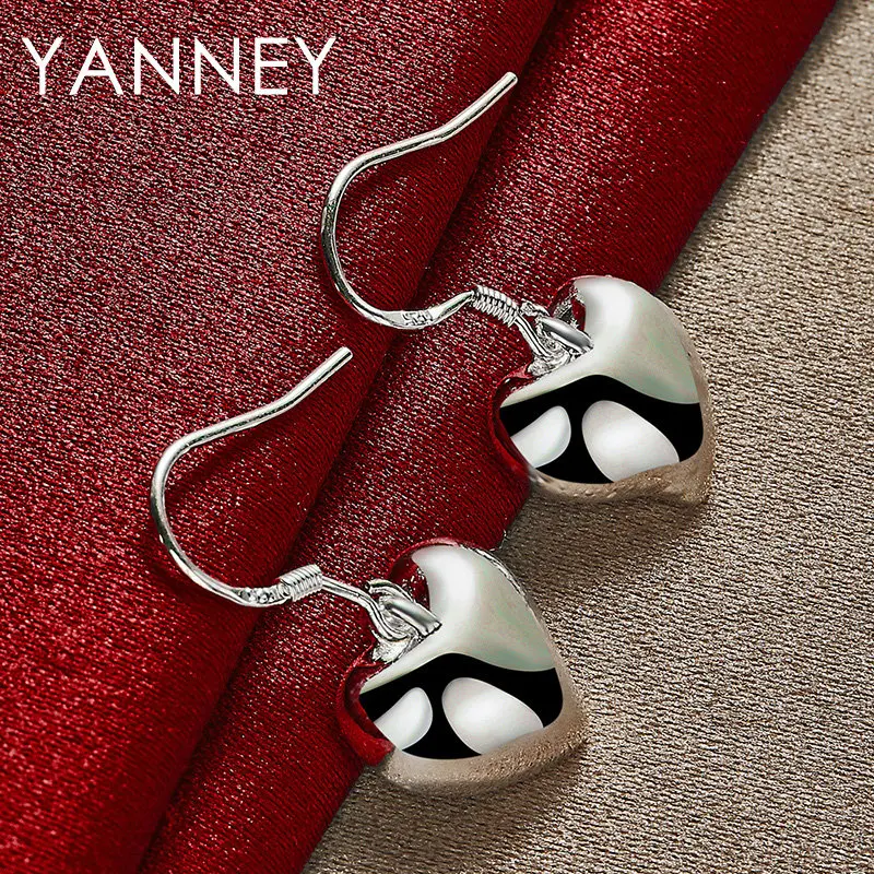 New 925 Sterling Silver 23MM Glossy Heart Earrings For Fashion Women Charm Wedding Gift Jewelry Engagement Accessories
New 925 Sterling Silver 23MM Glossy Heart Earrings For Fashion Women Charm Wedding Gift Jewelry Engagement Accessories