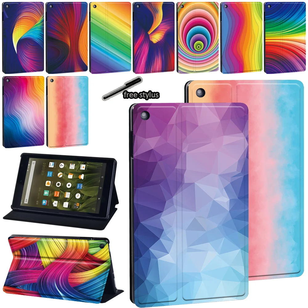 For Amazon Fire 7 (5th/7th/9th)/Fire HD 8 (6th/7th/8th)/Fire HD 10 (5/7/9th gen) PU Leather Foldable Stand tablet Cover Case
For Amazon Fire 7 (5th/7th/9th)/Fire HD 8 (6th/7th/8th)/Fire HD 10 (5/7/9th gen) PU Leather Foldable Stand tablet Cover Case