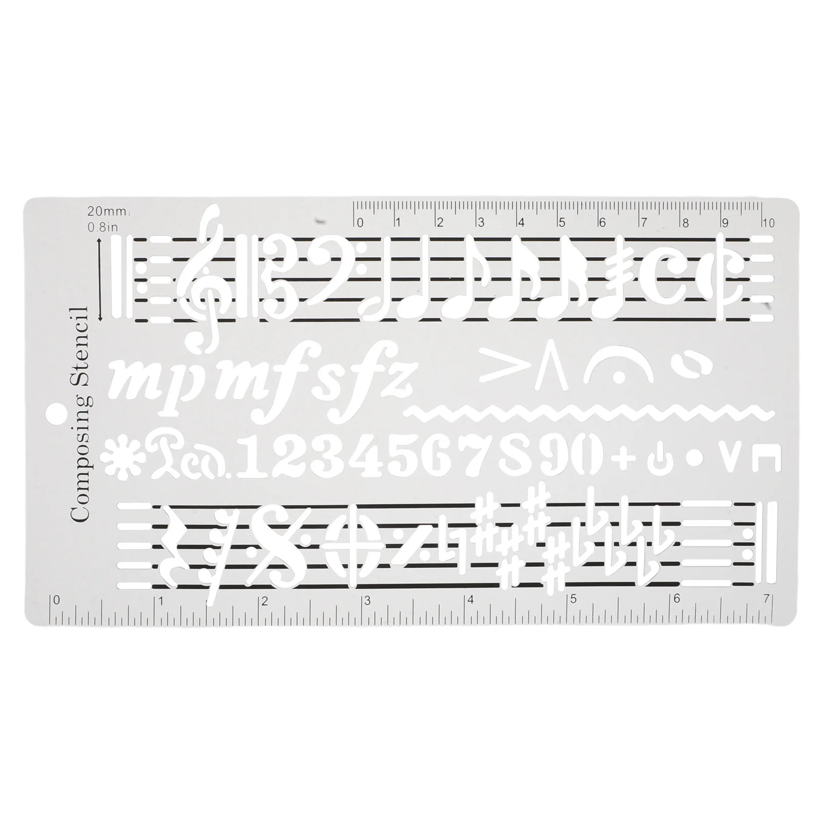 Music Staff Drawing Tool Durable Plastic Songwriters Composing Template Stencil Manuscript Composition Accessories
Music Staff Drawing Tool Durable Plastic Songwriters Composing Template Stencil Manuscript Composition Accessories