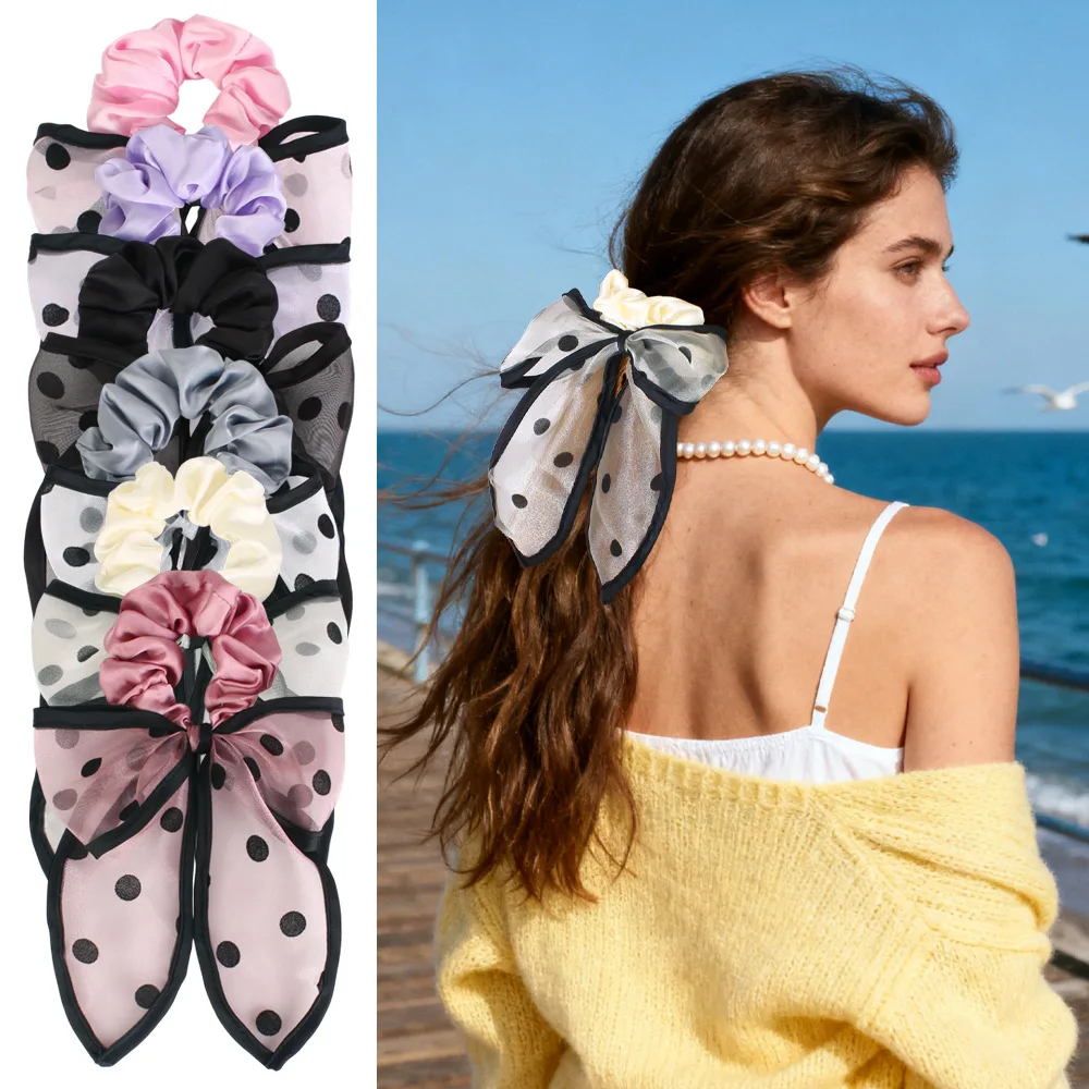 Simple Bow Polka Dot Small Scrunchies Fashion Girls Bun Hair Ties Durable Ponytail Elegant Hair Bands
Simple Bow Polka Dot Small Scrunchies Fashion Girls Bun Hair Ties Durable Ponytail Elegant Hair Bands