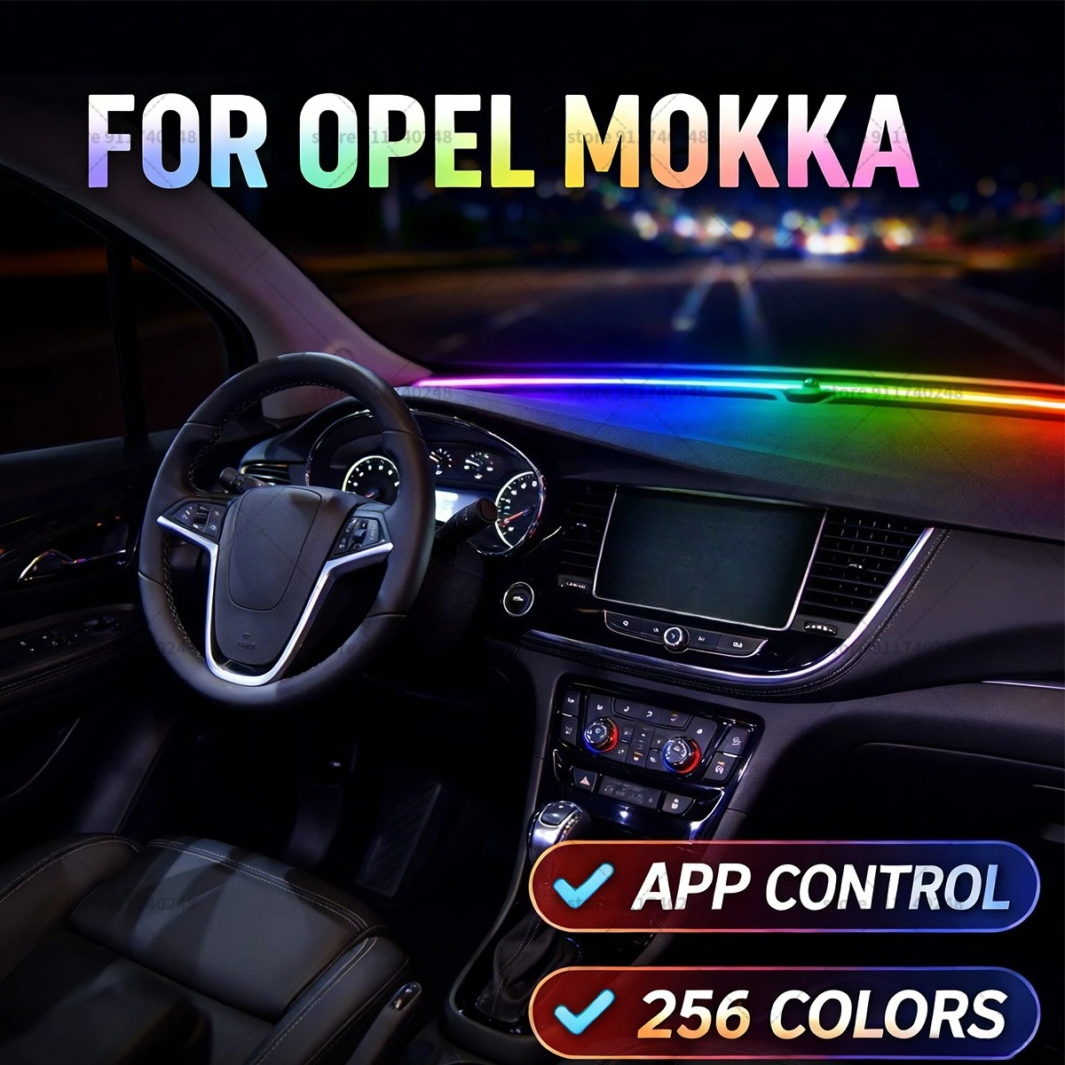 For Opel Mokka Automotive decoration light strip, colorful acrylic front windshield soundproofing strip, ambience light
For Opel Mokka Automotive decoration light strip, colorful acrylic front windshield soundproofing strip, ambience light