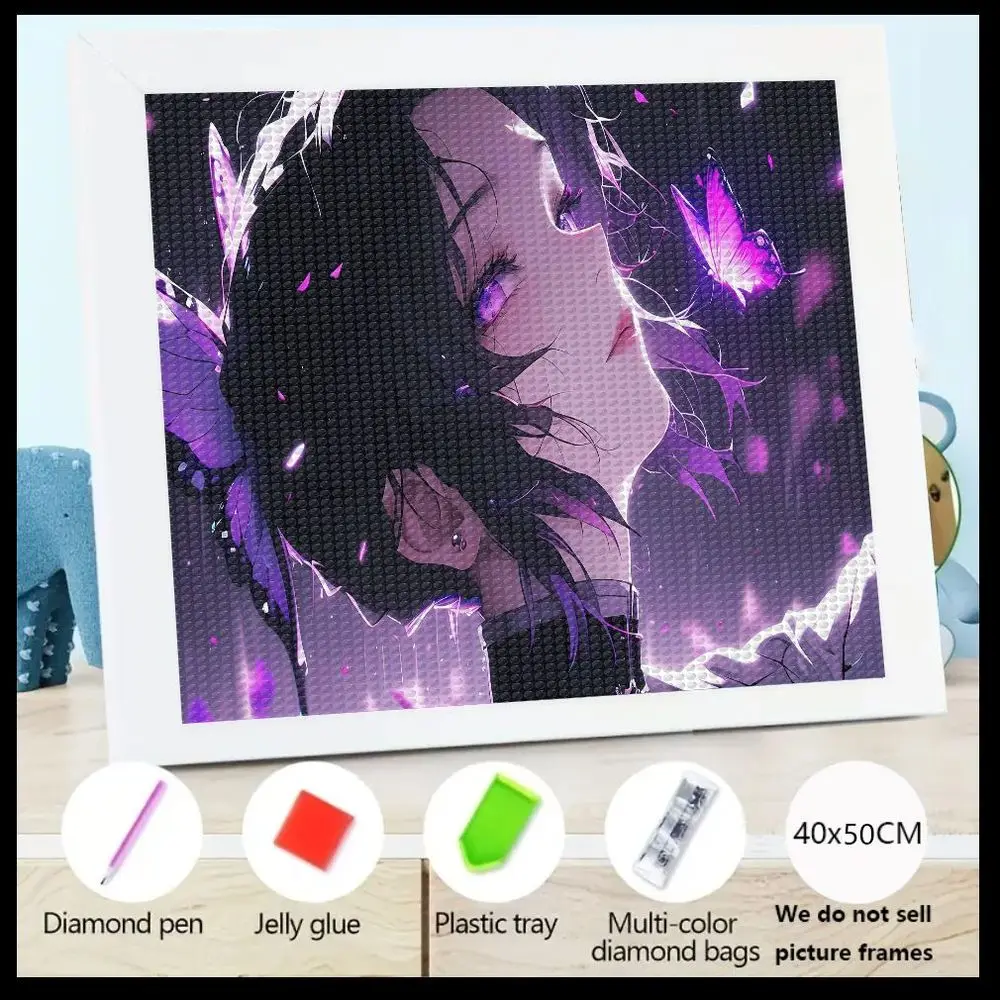 1 шт. 5D комплект алмазной живописи персонаж аниме с короткими черными волосами фиолетовые глаза и фиолетовыми бабочками, 40x50 см DIY хрустальный бриллиант
1 шт. 5D комплект алмазной живописи персонаж аниме с короткими черными волосами фиолетовые глаза и фиолетовыми бабочками, 40x50 см DIY хрустальный бриллиант