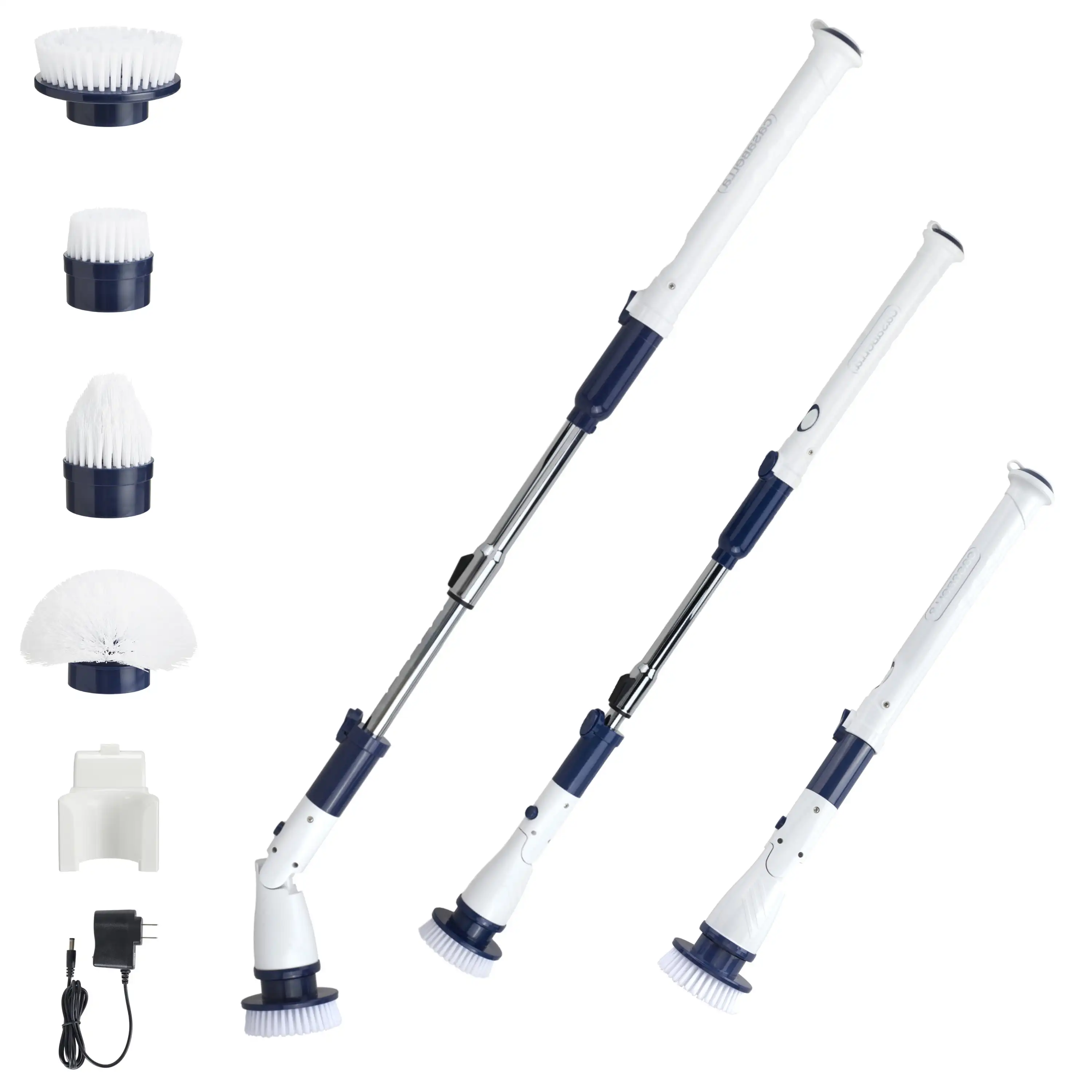 Electric cleaning brush with adjustable head and powerful spinning action for efficient scrubbing
Electric cleaning brush with adjustable head and powerful spinning action for efficient scrubbing