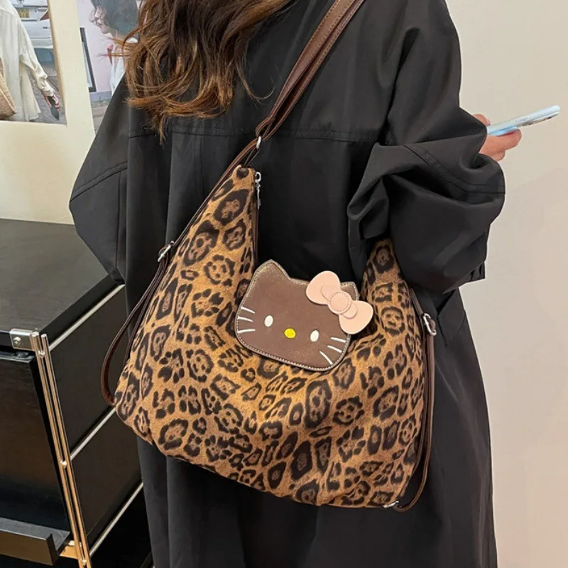 Hello Kitty Multi-purpose Black Leather KT Cat Leopard Backpack Large Capacity Fashionable Versatile Tote Shoulder Bag Organizer
Hello Kitty Multi-purpose Black Leather KT Cat Leopard Backpack Large Capacity Fashionable Versatile Tote Shoulder Bag Organizer