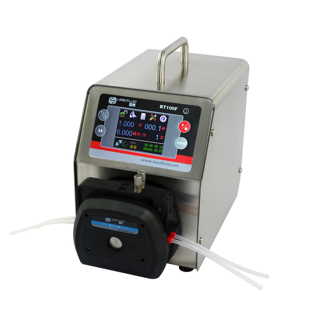 BT100F DT10-28 Lab Industrial Chemical Medical Intelligent Dispensing Dosing Peristaltic Pump Liquid 0.0002-82 ml/min
BT100F DT10-28 Lab Industrial Chemical Medical Intelligent Dispensing Dosing Peristaltic Pump Liquid 0.0002-82 ml/min
