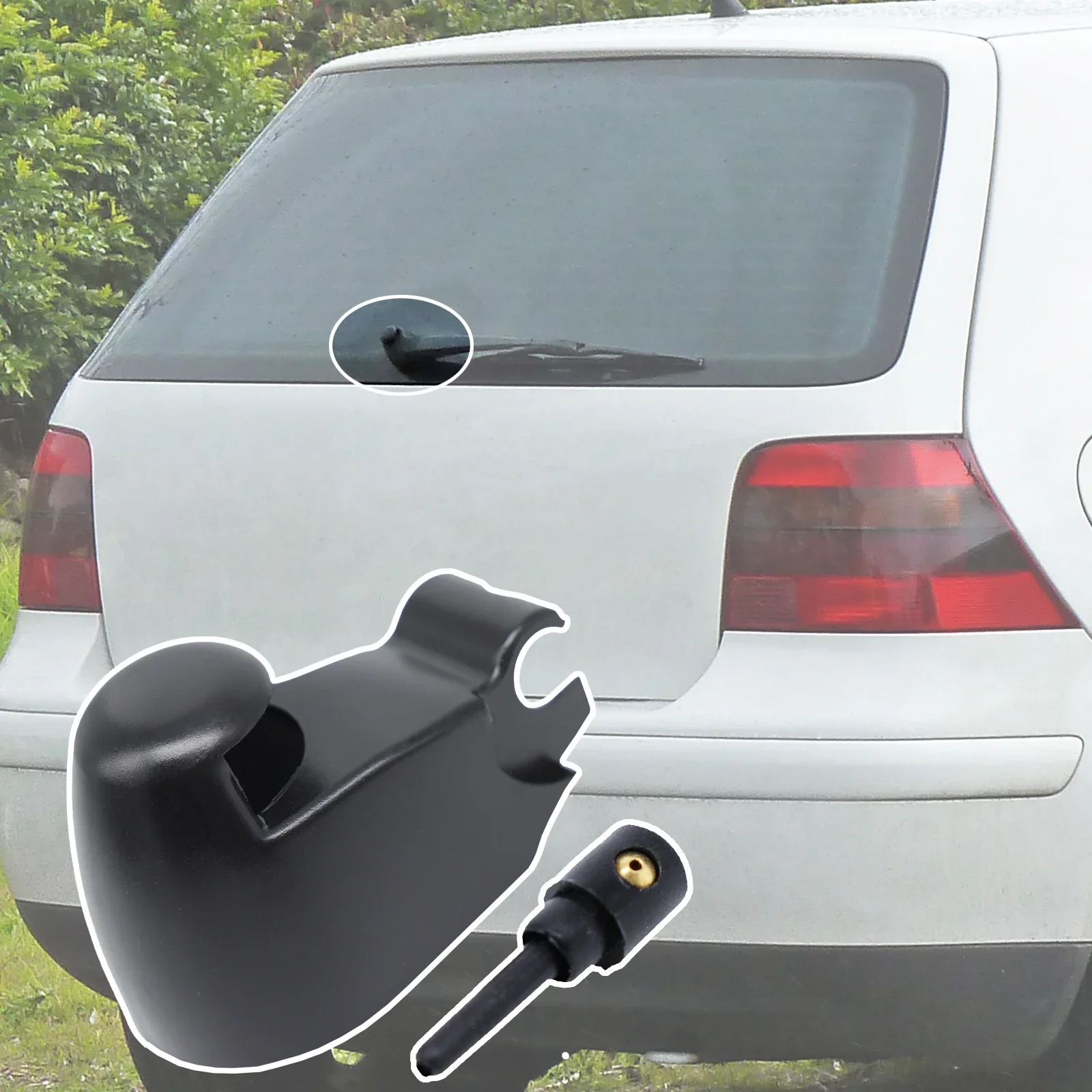 Rear Windscreen Wiper Arm Rocker Bolt Cover Cap Washer Jet Nozzle For VW Golf 4 MK4 1J1 1997- 2000 2001 2002 2003 2004 2005 2006
Rear Windscreen Wiper Arm Rocker Bolt Cover Cap Washer Jet Nozzle For VW Golf 4 MK4 1J1 1997- 2000 2001 2002 2003 2004 2005 2006