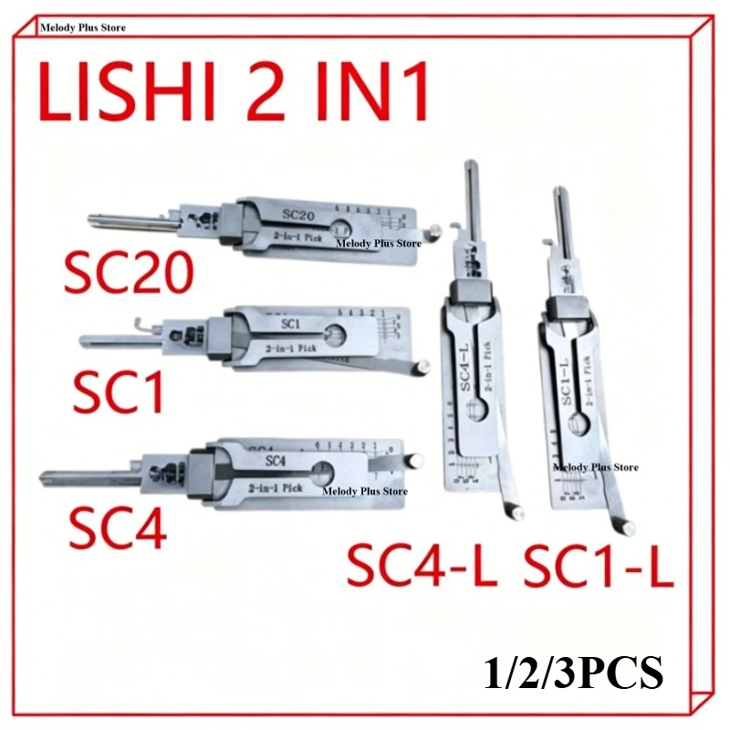 2026 New Lishi 2-in-1 Ganzua Precision Decoder Tool SC1 SC4 SC20 | Professional Key Way Entry Tool Set for Schlage 1/2/3 Pack
2026 New Lishi 2-in-1 Ganzua Precision Decoder Tool SC1 SC4 SC20 | Professional Key Way Entry Tool Set for Schlage 1/2/3 Pack