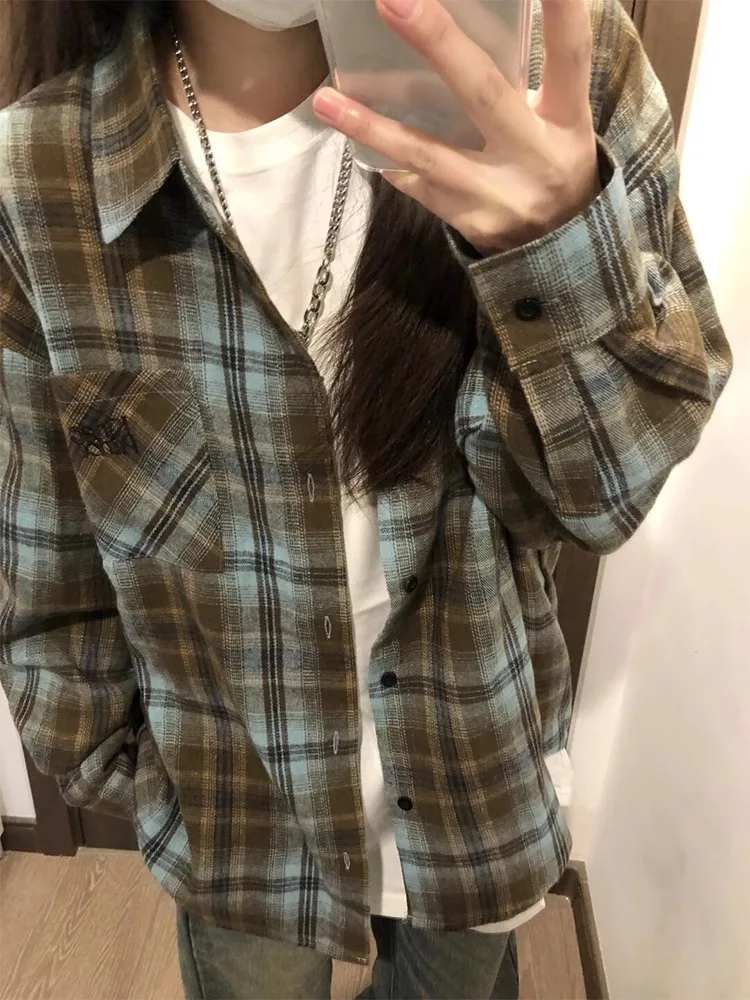 Retro American Plaid irt Men's Spring Vintage Inner Wear Layer Thin Coat Dyed Plaid Long Sve Men's irt
Retro American Plaid irt Men's Spring Vintage Inner Wear Layer Thin Coat Dyed Plaid Long Sve Men's irt
