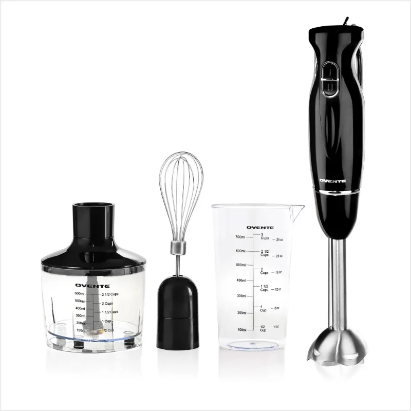 Immersion Electric Hand Blender 300 Watt Power 2 Mix Speed with Stainless Steel Blades, Handheld Stick Mixer Set with Egg
Immersion Electric Hand Blender 300 Watt Power 2 Mix Speed with Stainless Steel Blades, Handheld Stick Mixer Set with Egg