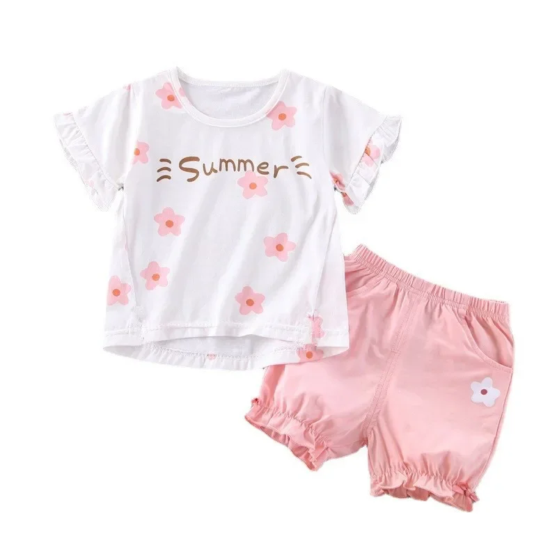 New Summer Baby Fashion Clothes Children Girls Letter T-Shirt Shorts 2Pcs/Sets Kids Clothing Toddler Casual Cotton Sportswear
New Summer Baby Fashion Clothes Children Girls Letter T-Shirt Shorts 2Pcs/Sets Kids Clothing Toddler Casual Cotton Sportswear