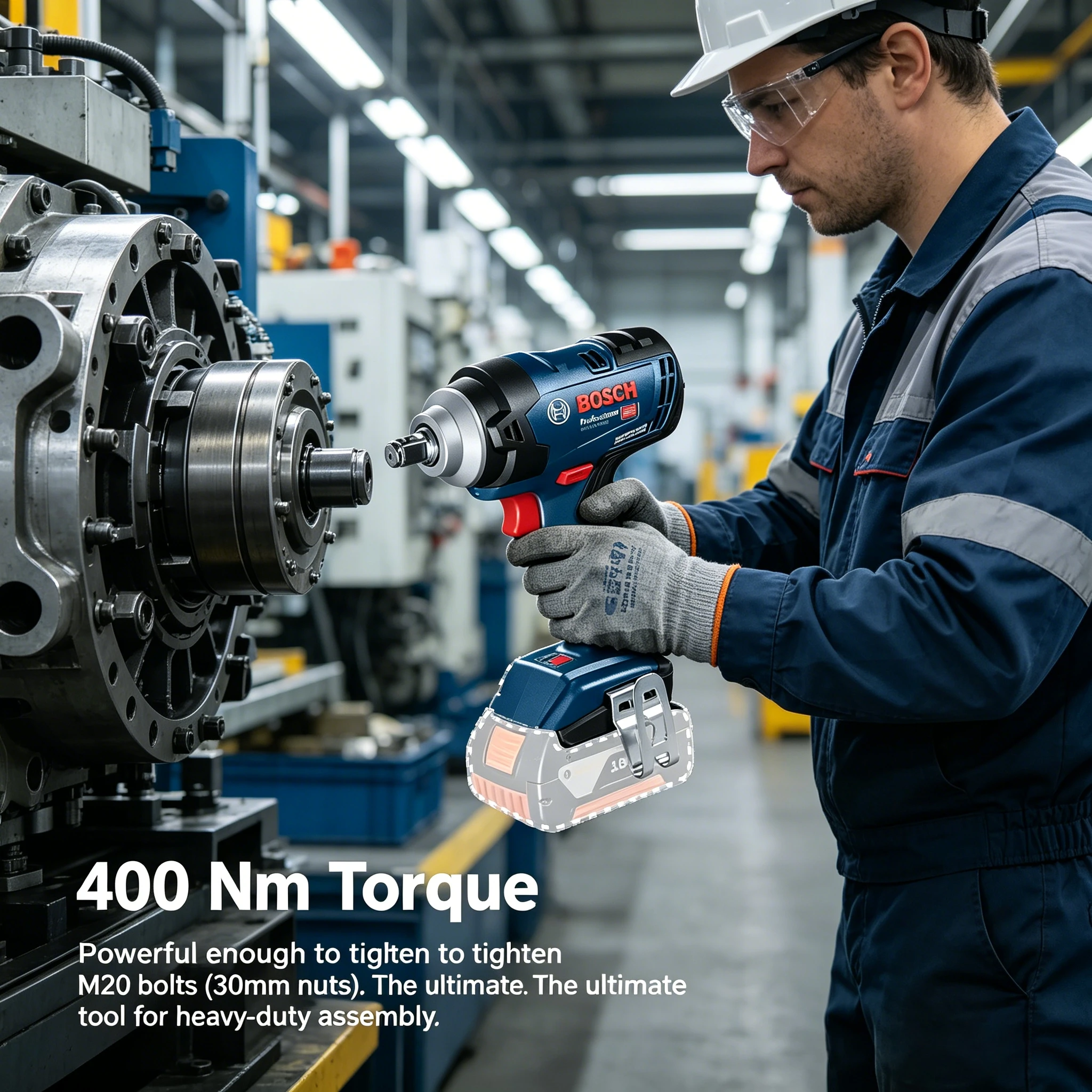 BOSCH GDS 18V-400 Cordless Impact Wrench Bare Tool 18V Professional Brushless High Torque Electric Wrench Power Tools GDS18V-400
BOSCH GDS 18V-400 Cordless Impact Wrench Bare Tool 18V Professional Brushless High Torque Electric Wrench Power Tools GDS18V-400