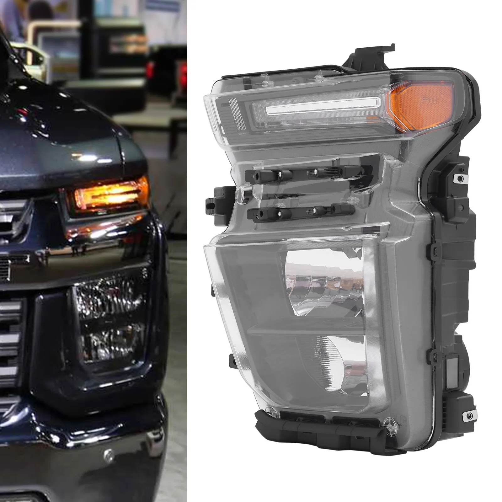 Halogen Headlight Headlamp Driver Side For 2020-2023 Chevy Silverado 2500HD 3500HD
Halogen Headlight Headlamp Driver Side For 2020-2023 Chevy Silverado 2500HD 3500HD
