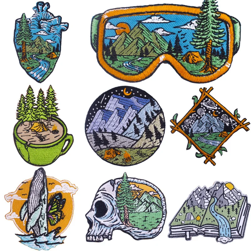 Outdoor Series Embroidery Patches Nature Scenery DIY Washable Iron on Sticker Chest Shoulder Badge Clothes Bags Hats Accessories
Outdoor Series Embroidery Patches Nature Scenery DIY Washable Iron on Sticker Chest Shoulder Badge Clothes Bags Hats Accessories