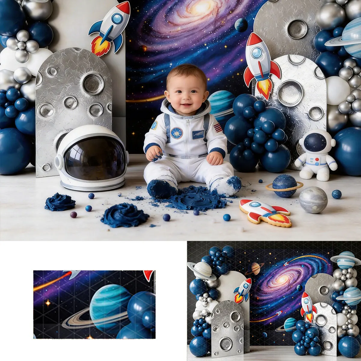 Galaxy Rockets And Planets Backdrop Kids Adult Photography Props Child Baby Birthday Cake Smash Photocall Backgrounds
Galaxy Rockets And Planets Backdrop Kids Adult Photography Props Child Baby Birthday Cake Smash Photocall Backgrounds
