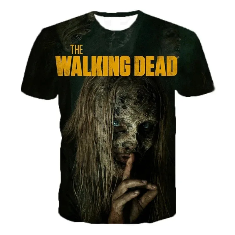 Horror TV Series The Walking Dead 3D Printed Personalized Scary T-shirt Short Sleeve Casual O-Neck Oversized Tee Shirt
Horror TV Series The Walking Dead 3D Printed Personalized Scary T-shirt Short Sleeve Casual O-Neck Oversized Tee Shirt