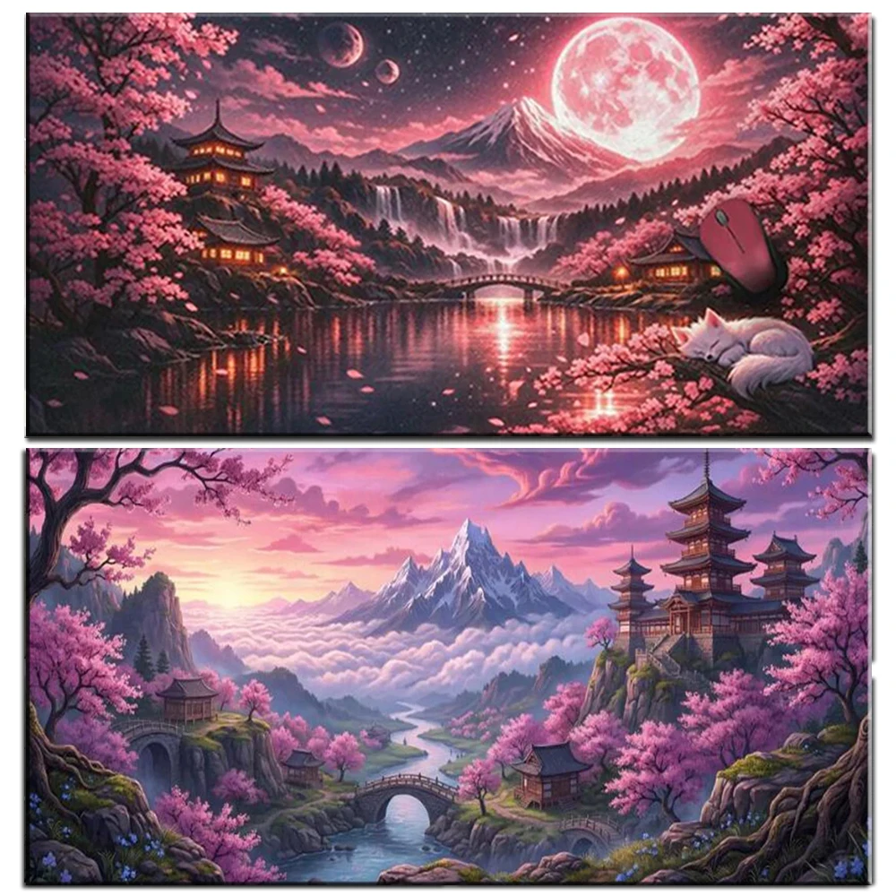Japanese Cherry Blossom White Fox Moon Landscape Diamond Painting Kits Full Square Round Diamond Art Big Size DIY Home Decor
Japanese Cherry Blossom White Fox Moon Landscape Diamond Painting Kits Full Square Round Diamond Art Big Size DIY Home Decor