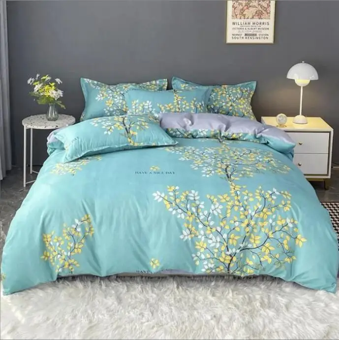 Spring summer flowers printing pure cotton bedding set four pieces 100% cotton bed sheets sanding bed single person duvet sets
Spring summer flowers printing pure cotton bedding set four pieces 100% cotton bed sheets sanding bed single person duvet sets