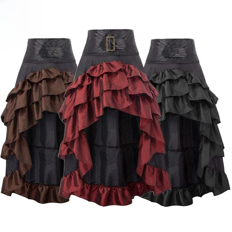 Halloween New Vintage Artistic Front Short Back Long Irregular Lace Waist Cake Skirt Women's Ethnic Stage Costume
Halloween New Vintage Artistic Front Short Back Long Irregular Lace Waist Cake Skirt Women's Ethnic Stage Costume