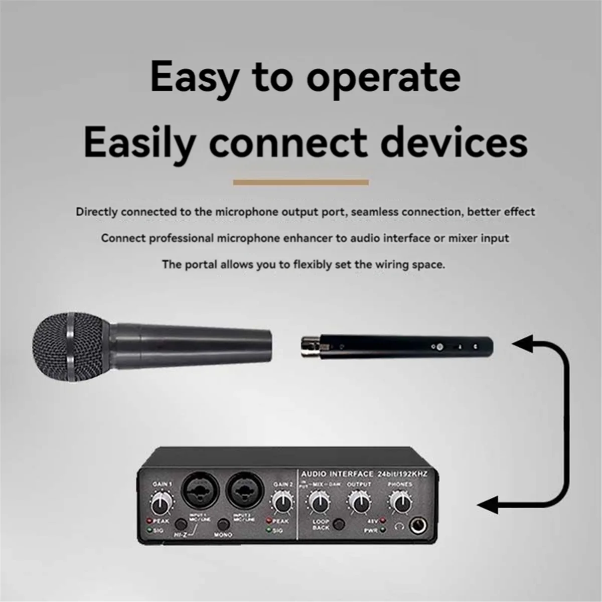 ABEP-Rechargeable Wired Microphone Special Amplifier Dynamic Microphone Microphone Preamplifier Speech Stage Recording Gain
ABEP-Rechargeable Wired Microphone Special Amplifier Dynamic Microphone Microphone Preamplifier Speech Stage Recording Gain