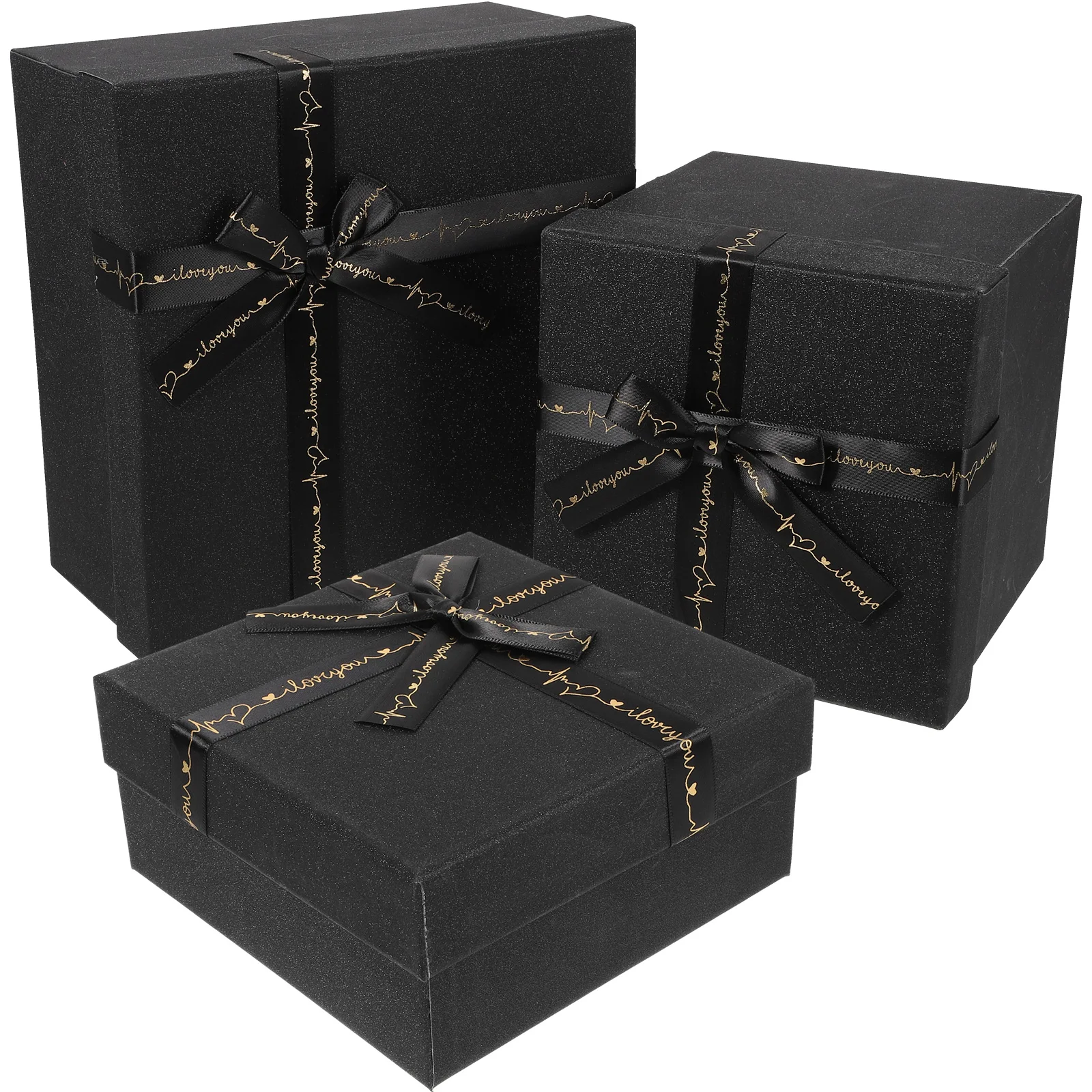 3 Pcs Black Gift Boxes Set 15x15x7 14 5x14 5x15 20x20x10 Durable Storage For Presents Home Office Travel Lightweight Packaging
3 Pcs Black Gift Boxes Set 15x15x7 14 5x14 5x15 20x20x10 Durable Storage For Presents Home Office Travel Lightweight Packaging
