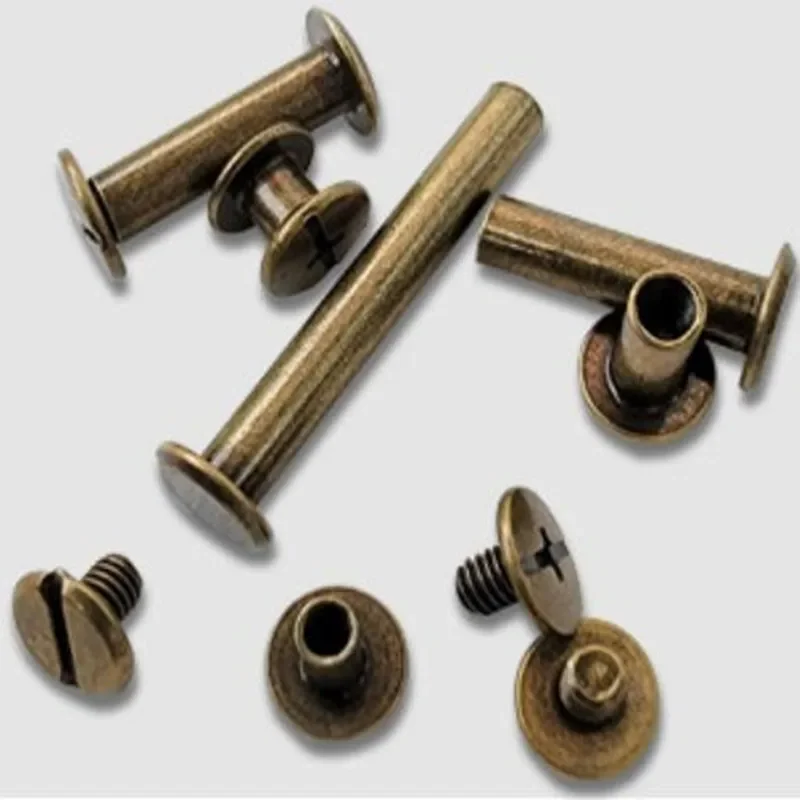 10-20PCS OD5(M4)x4/5/6/8/10 Bronze/Nickel/Black Plated Chicago Screws Book Binding Posts
10-20PCS OD5(M4)x4/5/6/8/10 Bronze/Nickel/Black Plated Chicago Screws Book Binding Posts