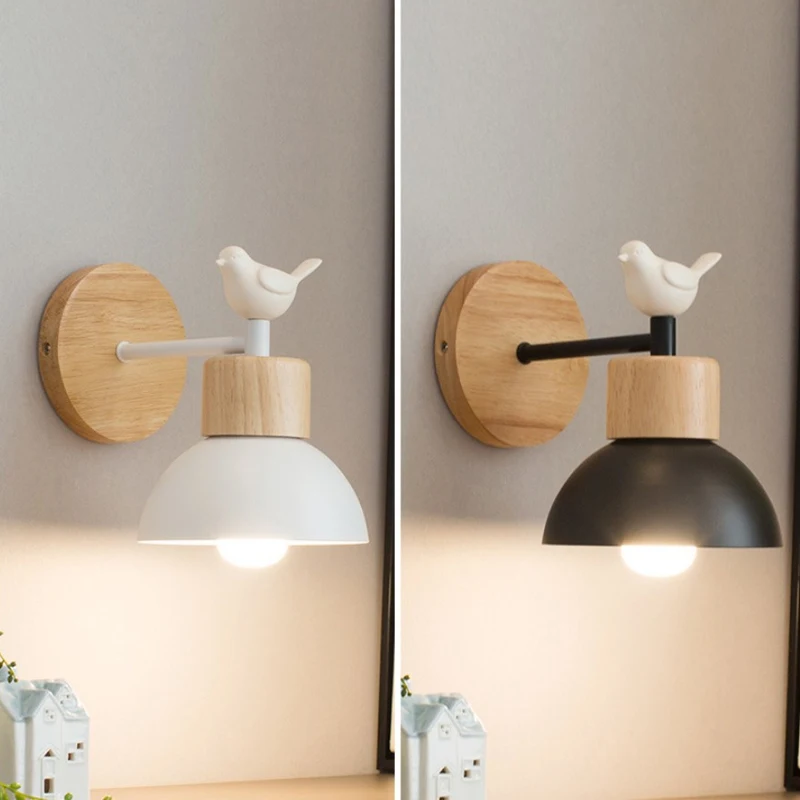 Modern LED Wall Lamp Wood Creative Lighting Fixture Guest Room Balcony Staircase Sconce Bedroom Bedside Bird Nordic Decor Light
Modern LED Wall Lamp Wood Creative Lighting Fixture Guest Room Balcony Staircase Sconce Bedroom Bedside Bird Nordic Decor Light