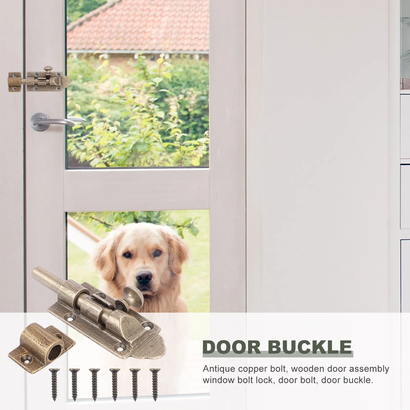 1 set Copper Door Bolt Brass Pin Latch Window Lock Solid Durable Retro Look Easy Install Sturdy Secure Long Lasting Wear
1 set Copper Door Bolt Brass Pin Latch Window Lock Solid Durable Retro Look Easy Install Sturdy Secure Long Lasting Wear