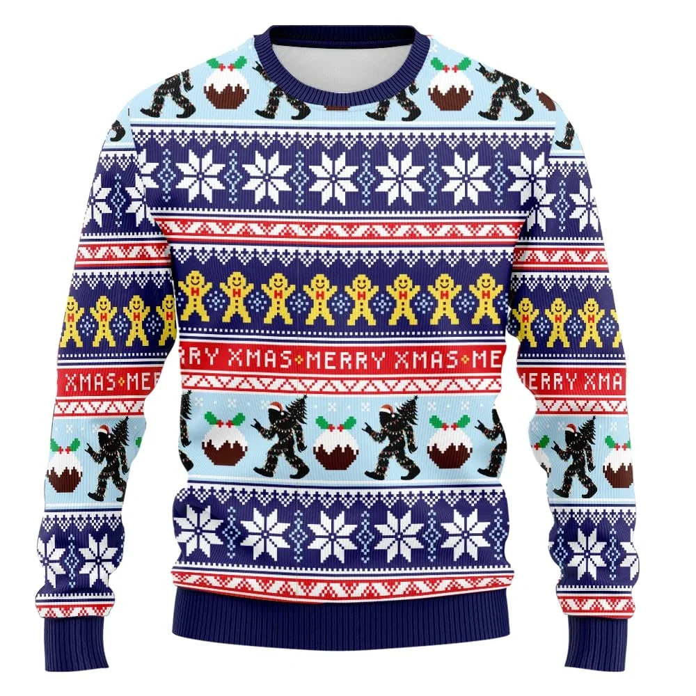 Bigfoot Ugly Christmas Sweater Xmas Holiday Crew Neck Sweatshirt Funny Sasquatch Santa Claus Gingerbread Man Jumper Sweaters
Bigfoot Ugly Christmas Sweater Xmas Holiday Crew Neck Sweatshirt Funny Sasquatch Santa Claus Gingerbread Man Jumper Sweaters
